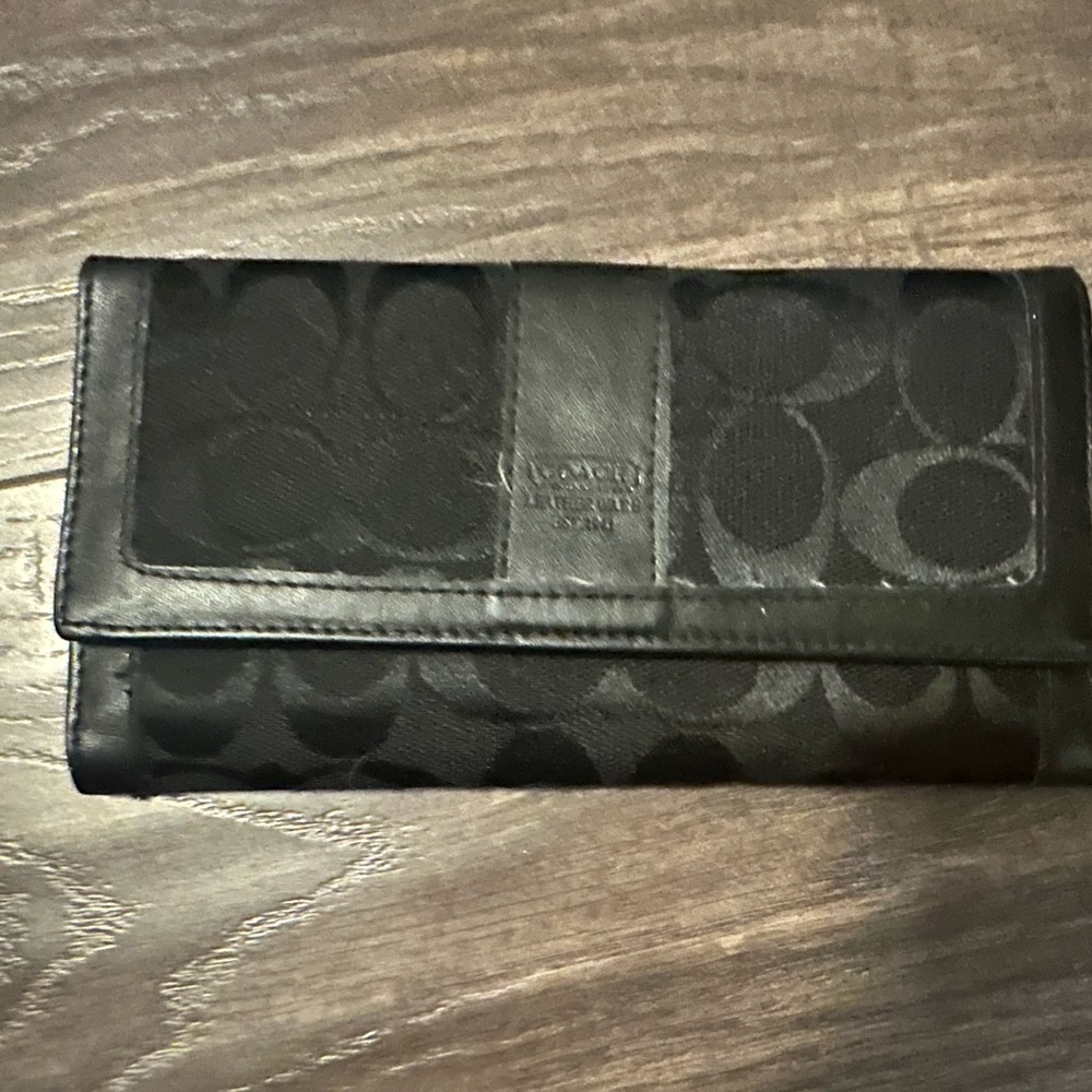 Black coach wallet